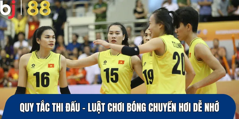 Quy tắc thi đấu – Luật chơi bóng chuyền hơi dễ nhớ